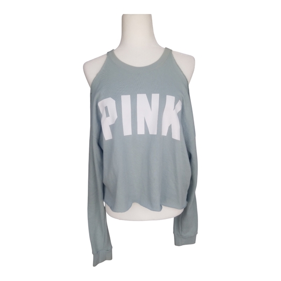 PINK Victoria's Secret Gray Crop Top - Picture 1 of 7